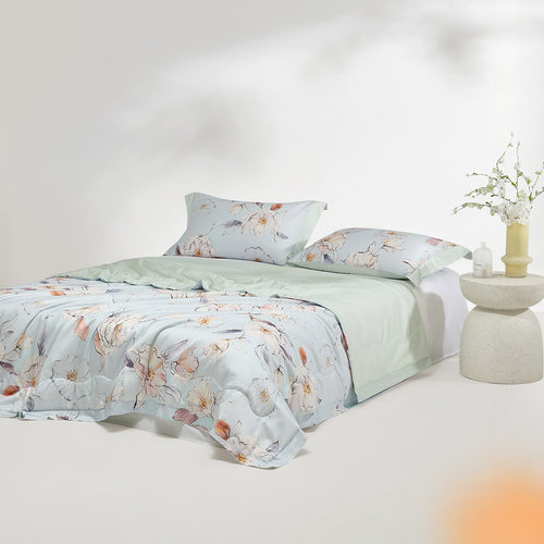 青丝·莱赛尔棉蚕丝水洗夏被-清风欢愉