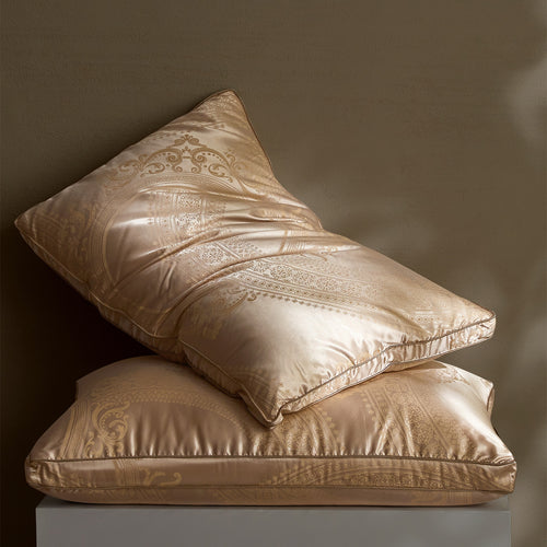 Jacquard 95% White Goose Down Pillow