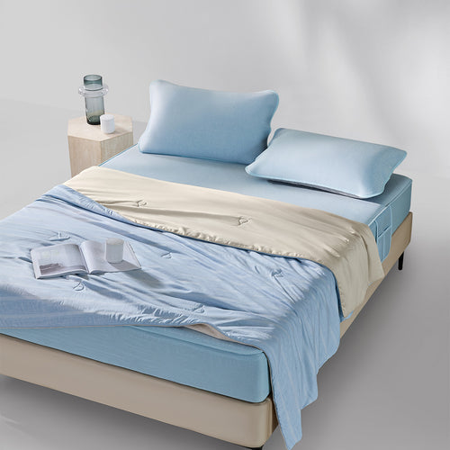  60秒易套系列-全棉贡缎-晕染云霞