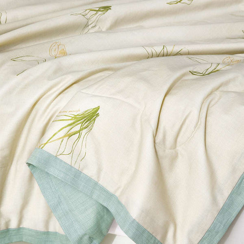 BloomScape™ Washable Silk Summer Comforter - Organic Cotton & Silk Collection