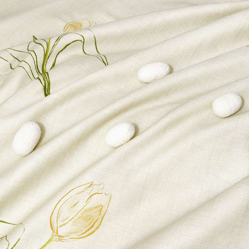 BloomScape™ Washable Silk Summer Comforter - Organic Cotton & Silk Collection