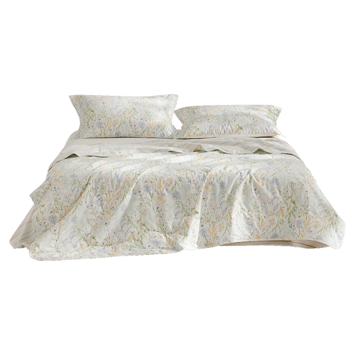 100% Cotton Antibacterial Fiber Washed Summer Quilt