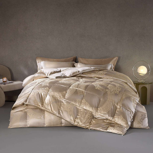 RoyalNest™ Polish-Imported 95% White Goose Down 2-in-1 Comforter