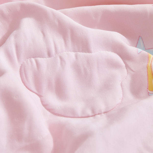 Cloud-Soft Antimicrobial Silk Summer Quilt (Bunny Princess)