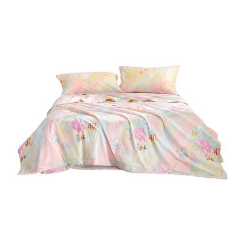 100% Mulberry Silk Summer Quilt - Machine Washable Comforter-Kids