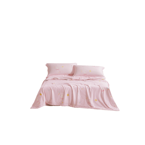 Cloud-Soft Antimicrobial Silk Summer Quilt (Bunny Princess)