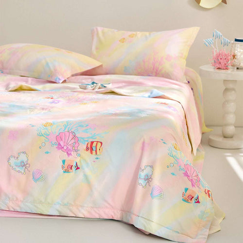 100% Mulberry Silk Summer Quilt - Machine Washable Comforter-Kids