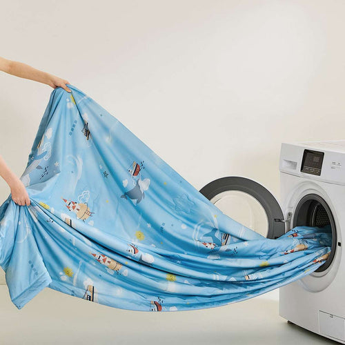 100% Mulberry Silk Summer Quilt - Machine Washable Comforter-Kids