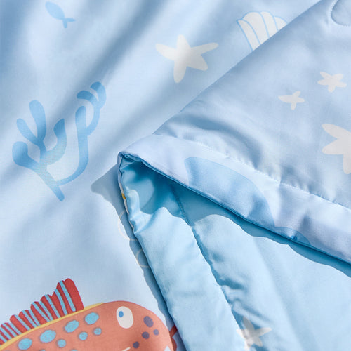 Tencel60™ + 纯丝可水洗夏季被子-美人鱼