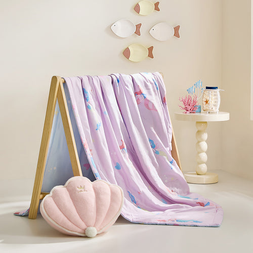 Tencel60™ + 纯丝可水洗夏季被子-美人鱼