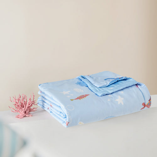 Tencel60™ + 纯丝可水洗夏季被子-美人鱼