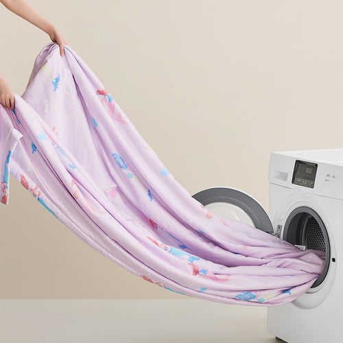 Tencel60™ + 纯丝可水洗夏季被子-美人鱼