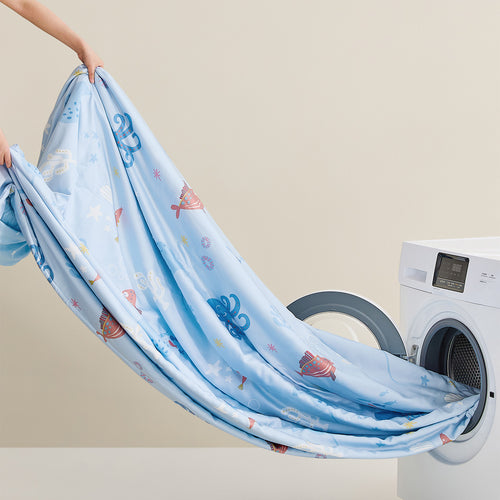 Tencel60™ + 纯丝可水洗夏季被子-美人鱼