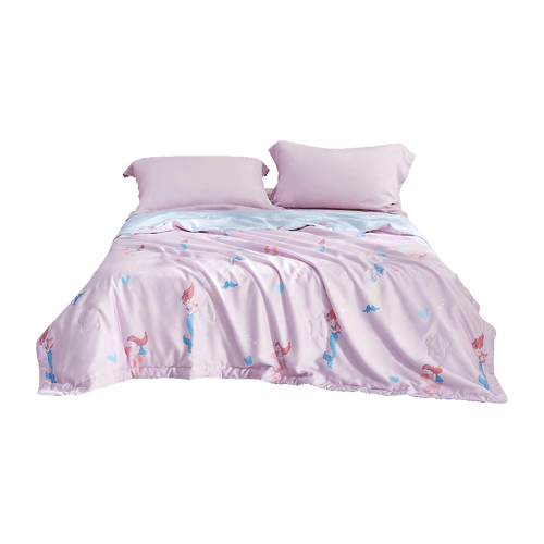 Tencel60™ + 纯丝可水洗夏季被子-美人鱼