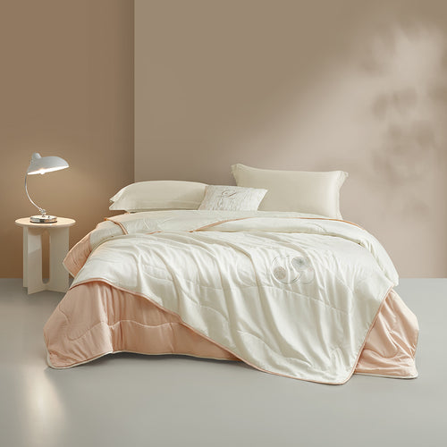 竹露清荷可水洗蚕丝被