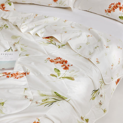 100%纯棉抗菌纤维水洗夏被