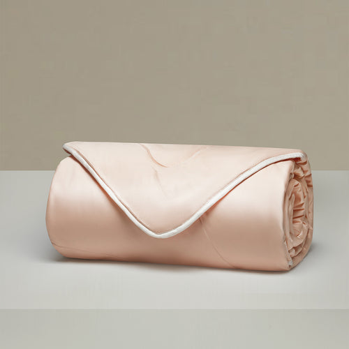 竹露清荷可水洗蚕丝被