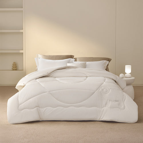 溯源· A类全棉澳大利亚羊毛抗菌冬被