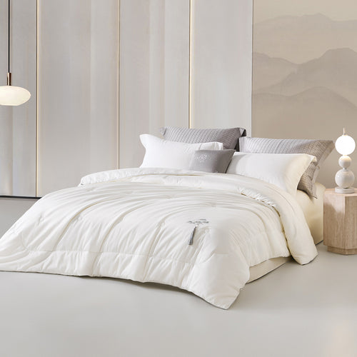 Serene Mist Oeko-Tex® Certified Cotton & Mulberry Silk Comforter
